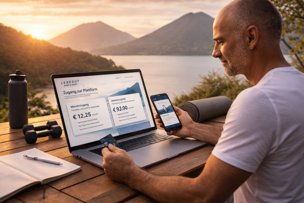 Aktuelle Preise für die Online-Plattform LEBEGUT Mind & Body_