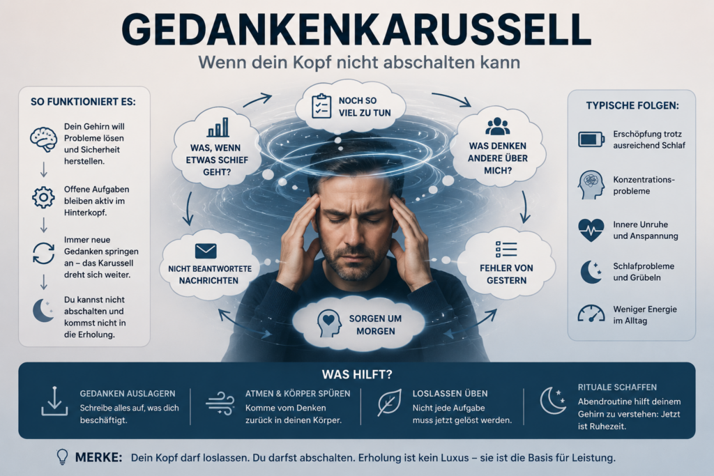 Warum dein Kopf nicht zur Ruhe kommt